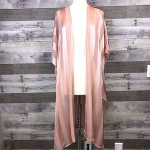 NWT Forever 21 cover up kimono blush pink S